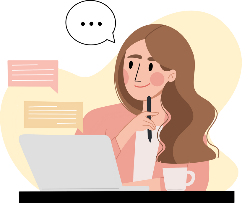 Woman working
